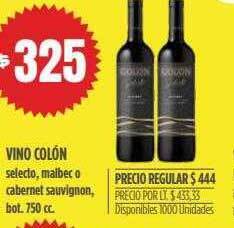 Supermercados Vea Vino Colón oferta