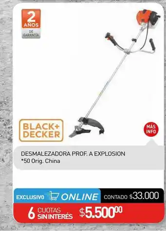 La Anonima Black+decker Desmalezadora Prof. A Explosion oferta