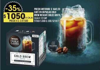 Coto Café En Cápsulas Cold Brew Nescafé Dolce Gusto oferta