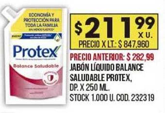 Coto Jabón Líquido Balance Saludable Protex oferta