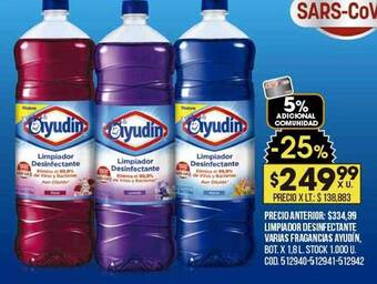 Coto Limpiador Desinfectante Varias Fragancias Ayudín oferta