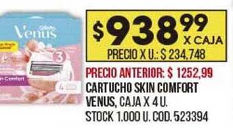 Coto Cartucho Skin Comfort Venus oferta