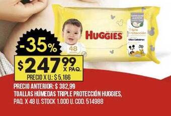 Coto Toallas Húmedas Triple Protección Huggies oferta