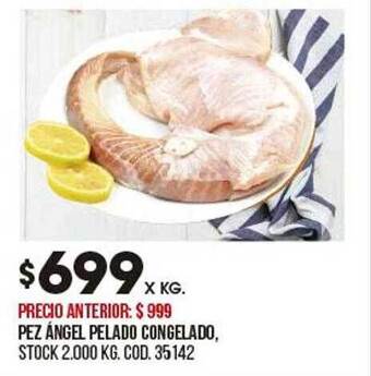 Coto Pez ángel Pelado Congelado oferta