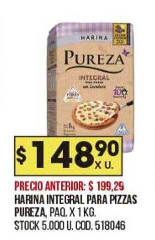 Coto Harina Integral Para Pizzas Pureza oferta