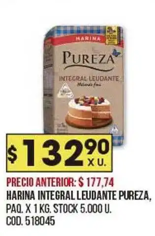 Coto Harina Integral Leudante Pureza oferta
