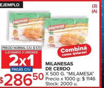 Carrefour Milanesas De Cerdo oferta