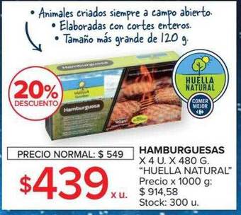 Carrefour Hamburguesas oferta
