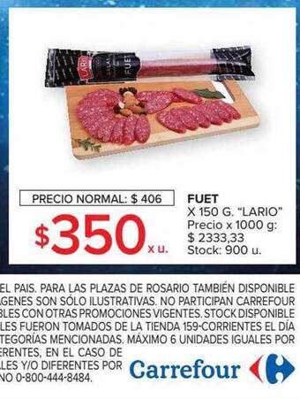 Carrefour Fuet oferta