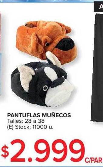 Carrefour Pantuflas Muñecos oferta