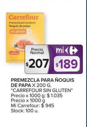 Carrefour Premezcla Para ñoquis De Papa oferta