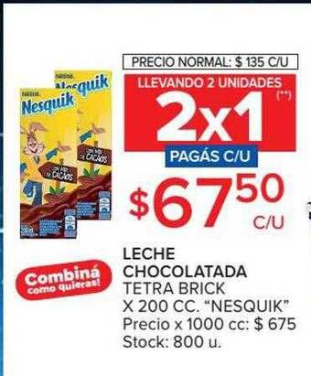 Carrefour Leche Chocolatada Tetra Brick oferta