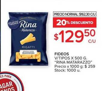 Carrefour Fideos V Tipos oferta