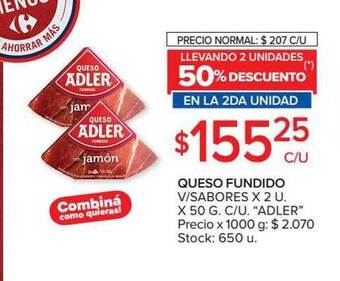 Carrefour Queso Fundido V Sabores oferta