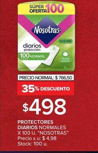 Carrefour Protectores Diarios Normales oferta
