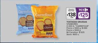 Carrefour Tostadas Gruesas oferta