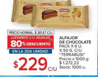 Carrefour Alfajor De Chocolate oferta
