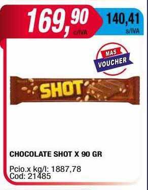 Maxiconsumo Chocolate Shot oferta