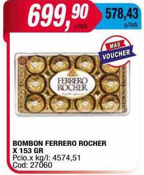 Maxiconsumo Bombon Ferrero Rocher oferta