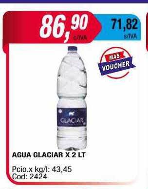 Maxiconsumo Agua Glaciar oferta