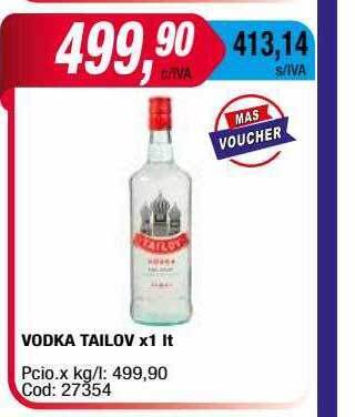 Maxiconsumo Vodka Tailov oferta