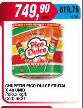 Maxiconsumo Chupetin Pico Dulce Frutal oferta