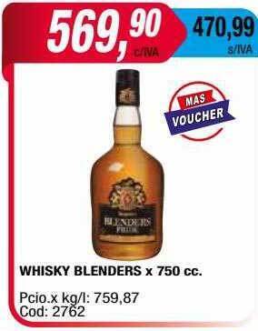 Maxiconsumo Whisky Blenders oferta