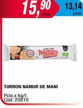 Maxiconsumo Turron Namur De Mani oferta