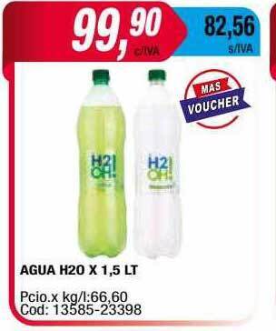 Maxiconsumo Agua H2o oferta