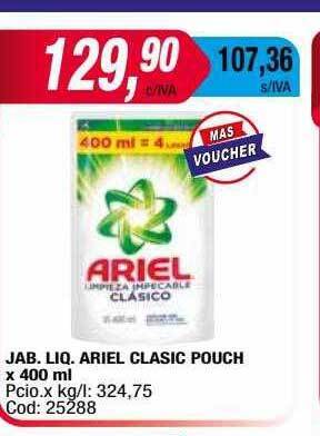 Maxiconsumo Jab Liq Ariel Clasic Pouch oferta