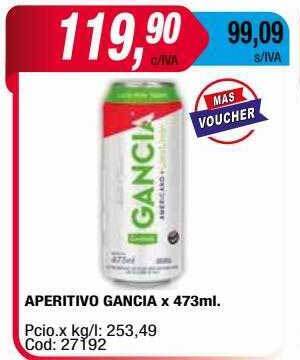 Maxiconsumo Aperitivo Gancia oferta