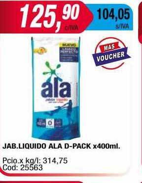Maxiconsumo Jab Liquido Ala D-pack oferta