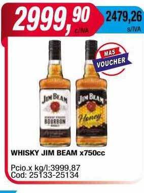Maxiconsumo Whisky Jim Beam oferta