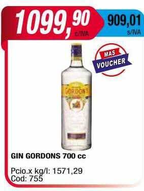 Maxiconsumo Gin Gordons oferta
