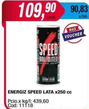 Maxiconsumo Energiz Speed Lata oferta