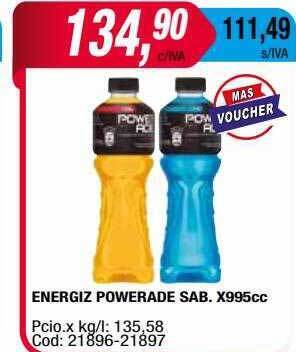 Maxiconsumo Energiz Powerade Sab oferta