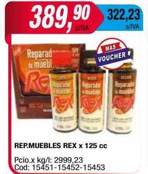 Maxiconsumo Rep Muebles Rex oferta