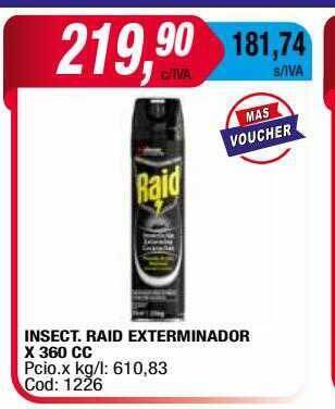 Maxiconsumo Insect Raid Exterminador oferta