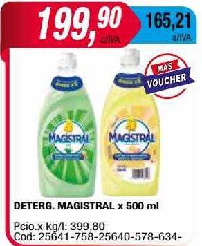Maxiconsumo Deterg Magistral oferta