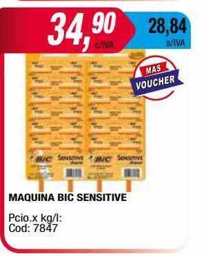 Maxiconsumo Maquina Bic Sensitive oferta