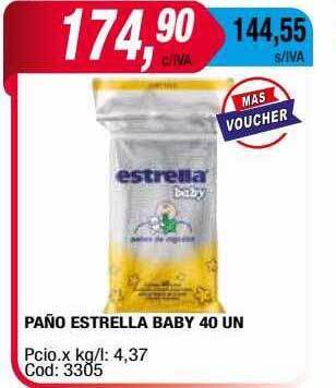 Maxiconsumo Paño Estrella Baby oferta