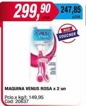 Maxiconsumo Maquina Venus Rosa oferta
