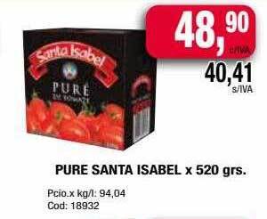 Maxiconsumo Pure Santa Isabel oferta