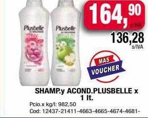 Maxiconsumo Shamp Y Acond Plusbelle oferta