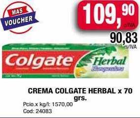 Maxiconsumo Crema Colgate Herbal oferta