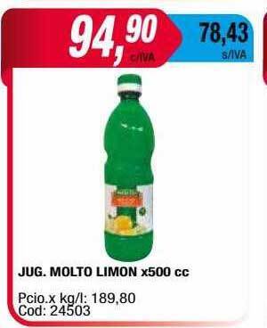Maxiconsumo Jug Molto Limon oferta