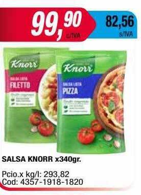 Maxiconsumo Salsa Knorr oferta