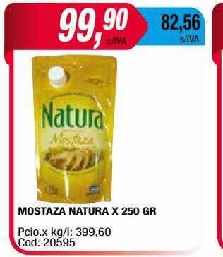 Maxiconsumo Mostaza Natura oferta
