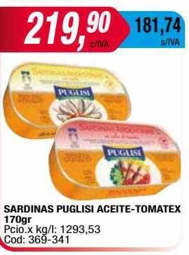 Maxiconsumo Sardinas Puglisi Aceite-tomate oferta