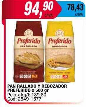 Maxiconsumo Pan Rallado Y Rebozador Preferido oferta